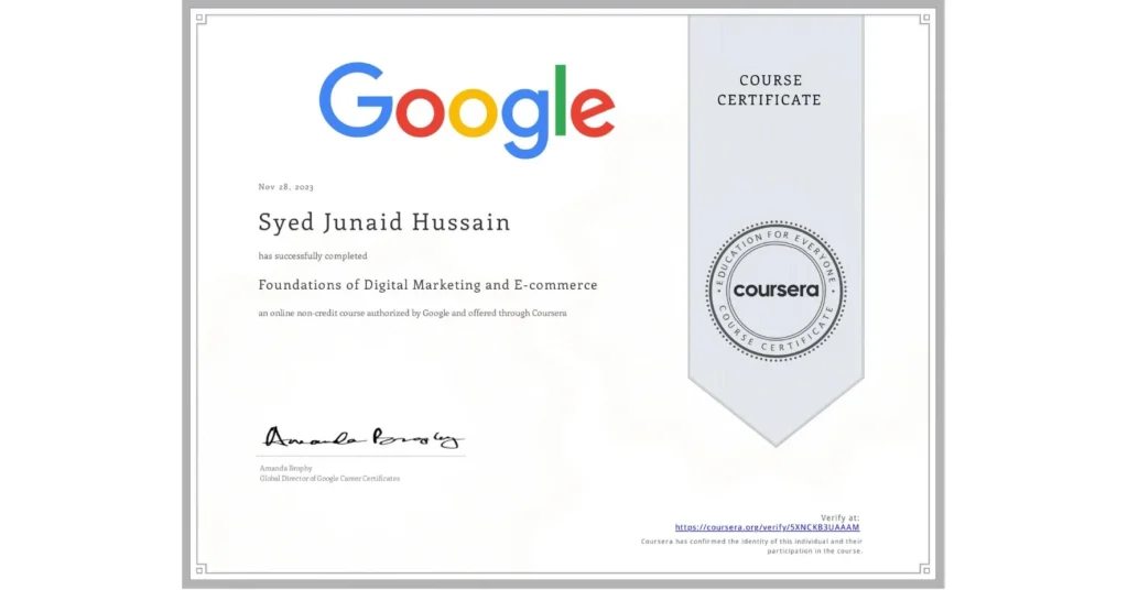 Foundations of Digital Marketing and E-commerce